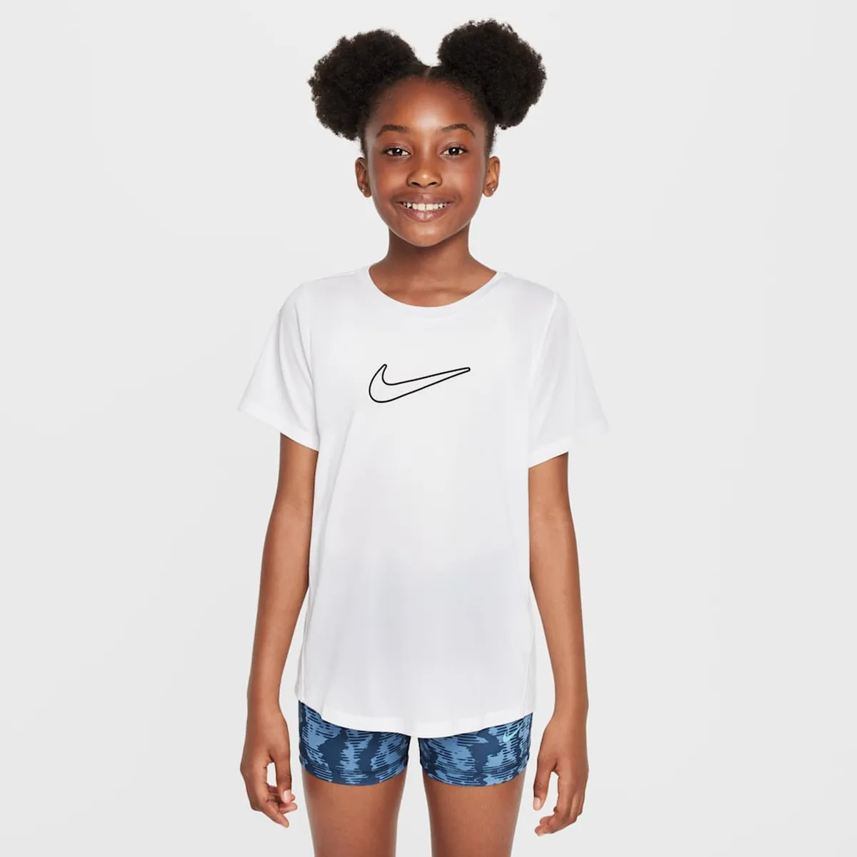 NIKE - Polera G Nk Df One Std Ss Top Hbr Blanco NiÃ±os