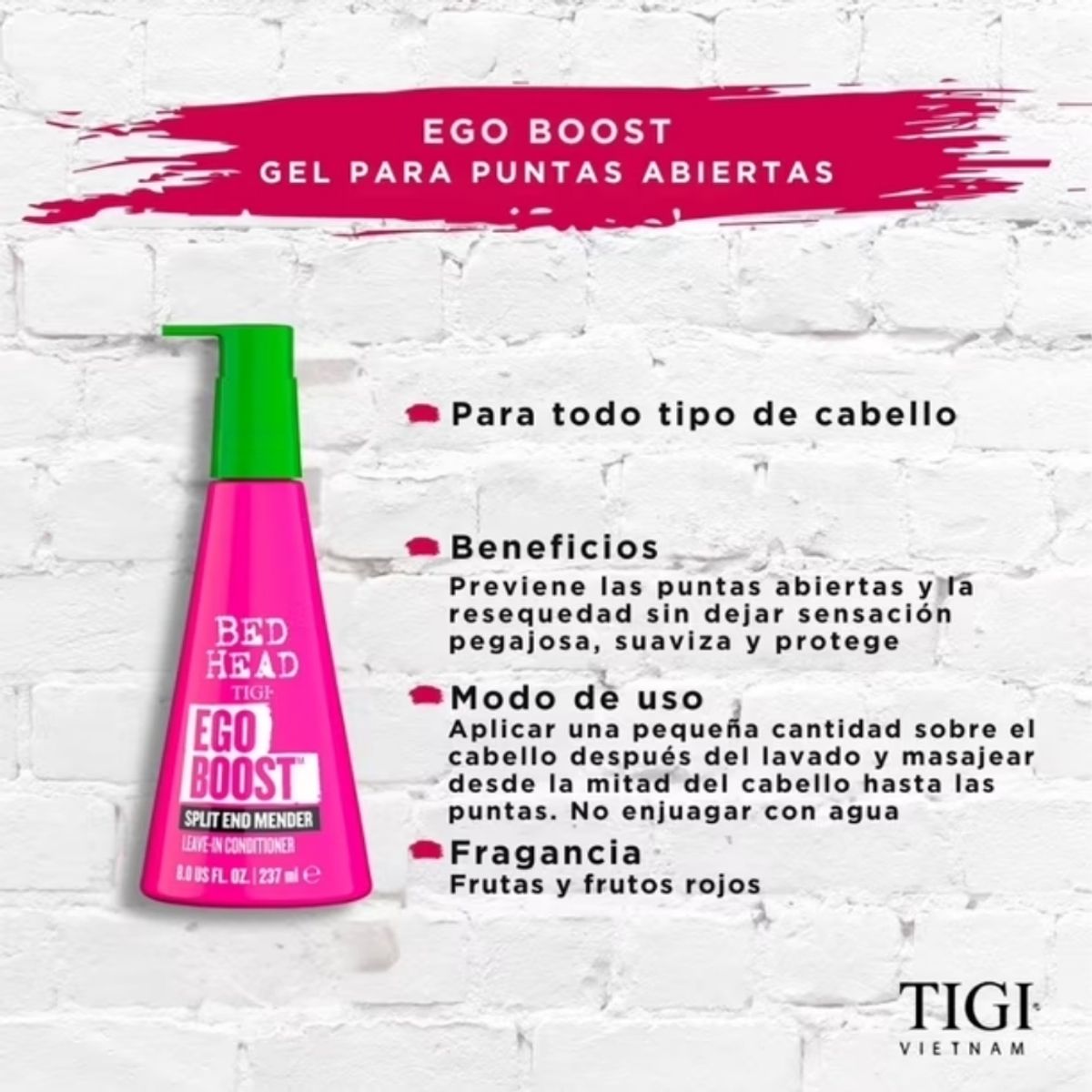 BED HEAD DE TIGI - Ego Boost 200 ml TIGI BED HEAD Crema para rizos