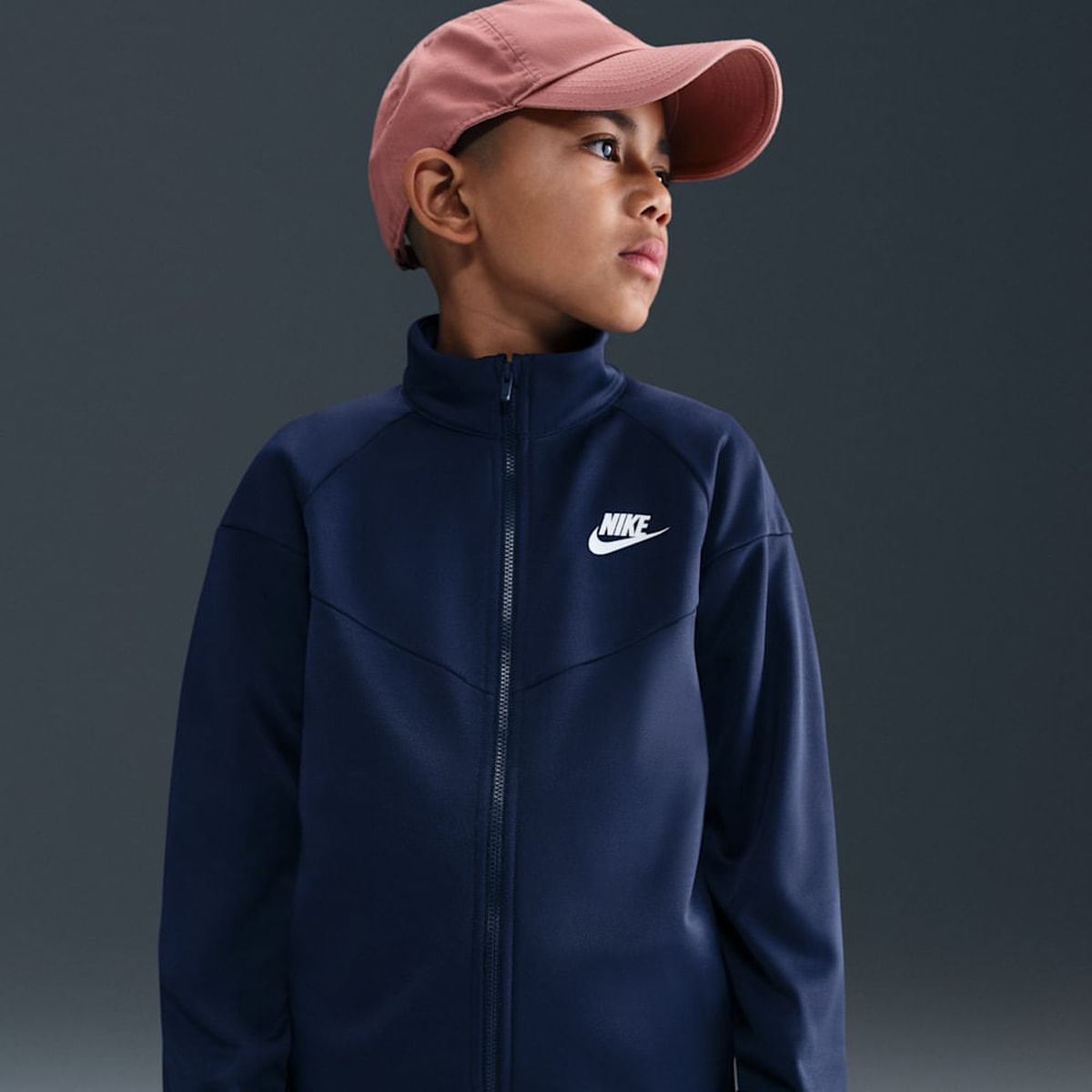 NIKE - Conjunto K Nsw Df Tracksuit Pk Fz Azul NiÃ±os
