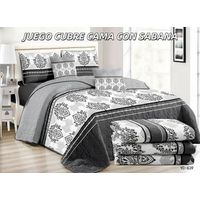 Cobertor tipo Quilts de Verano + Juego de sabanas 2 plazas