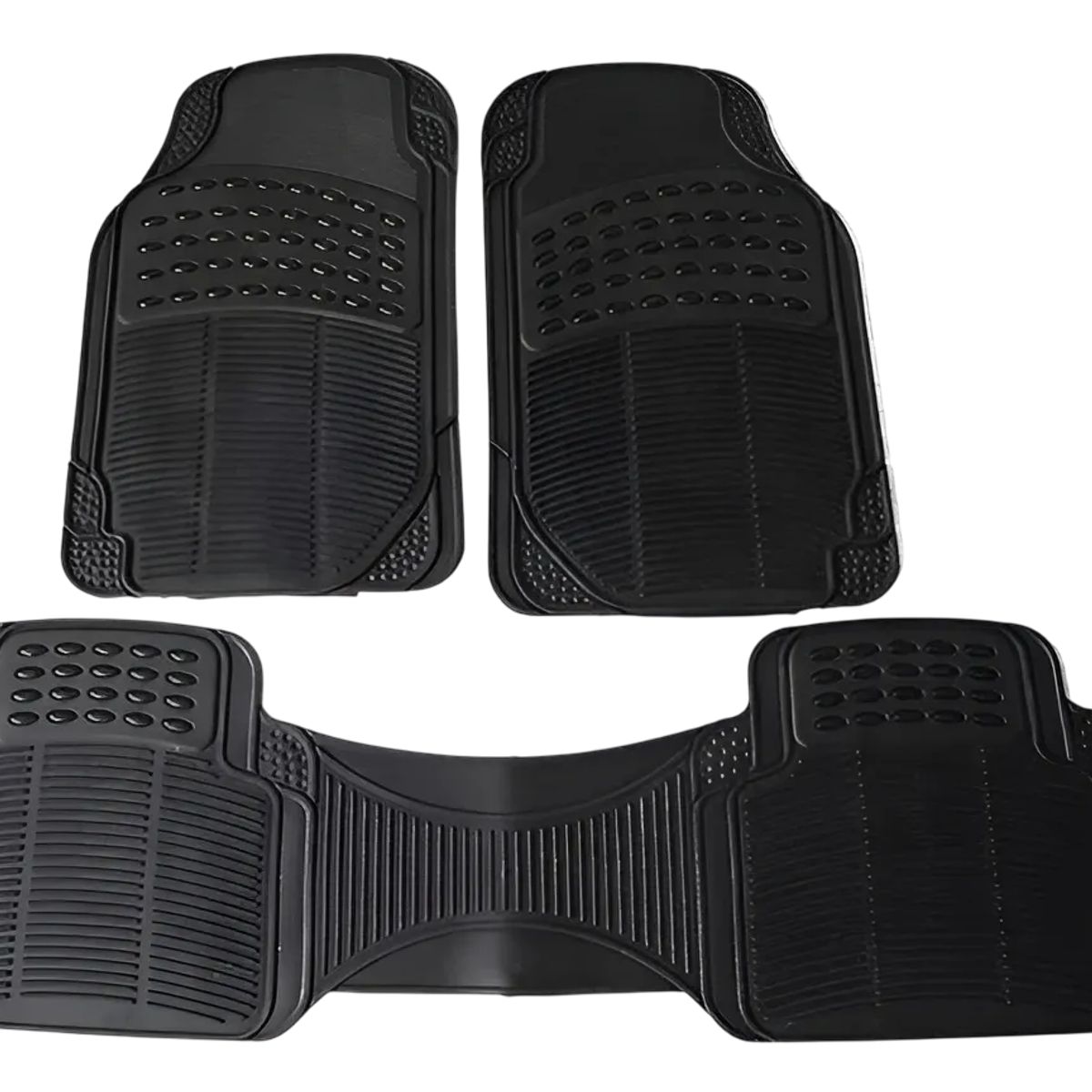 GENERICO - Alfombra Piso De Goma Auto Universal 3 Piezas