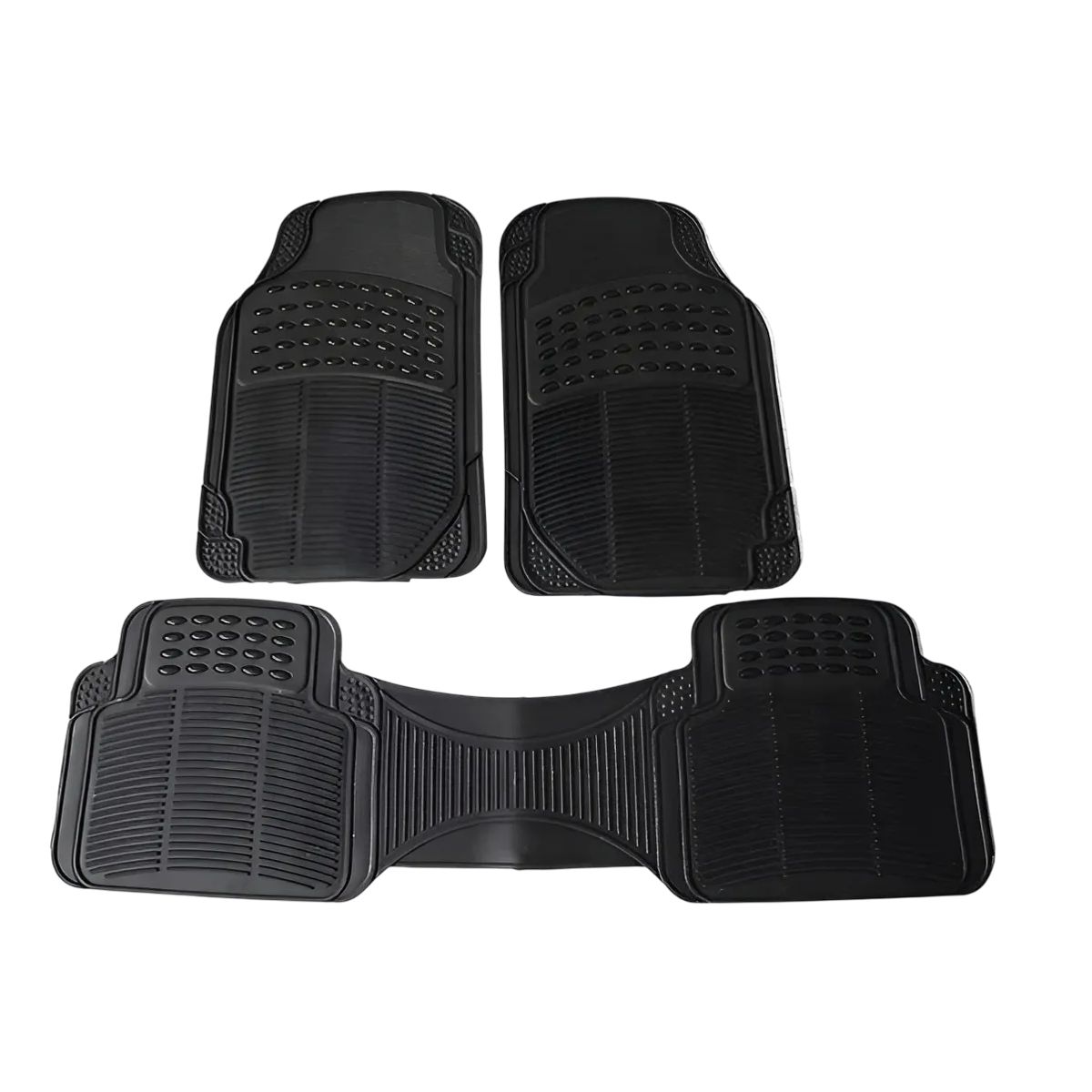 GENERICO - Alfombra Piso De Goma Auto Universal 3 Piezas