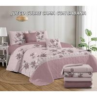 Cobertor tipo Quilts de Verano + Juego de sabanas 2 plazas