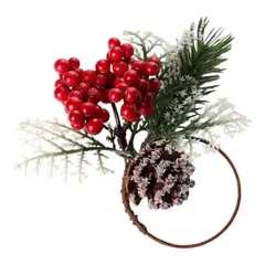 SANTINI - Anillo para servilletas - Muerdagos