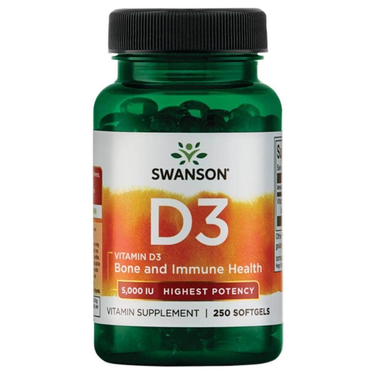 SWANSON - Vitamina D3 5000ui 250 softgels