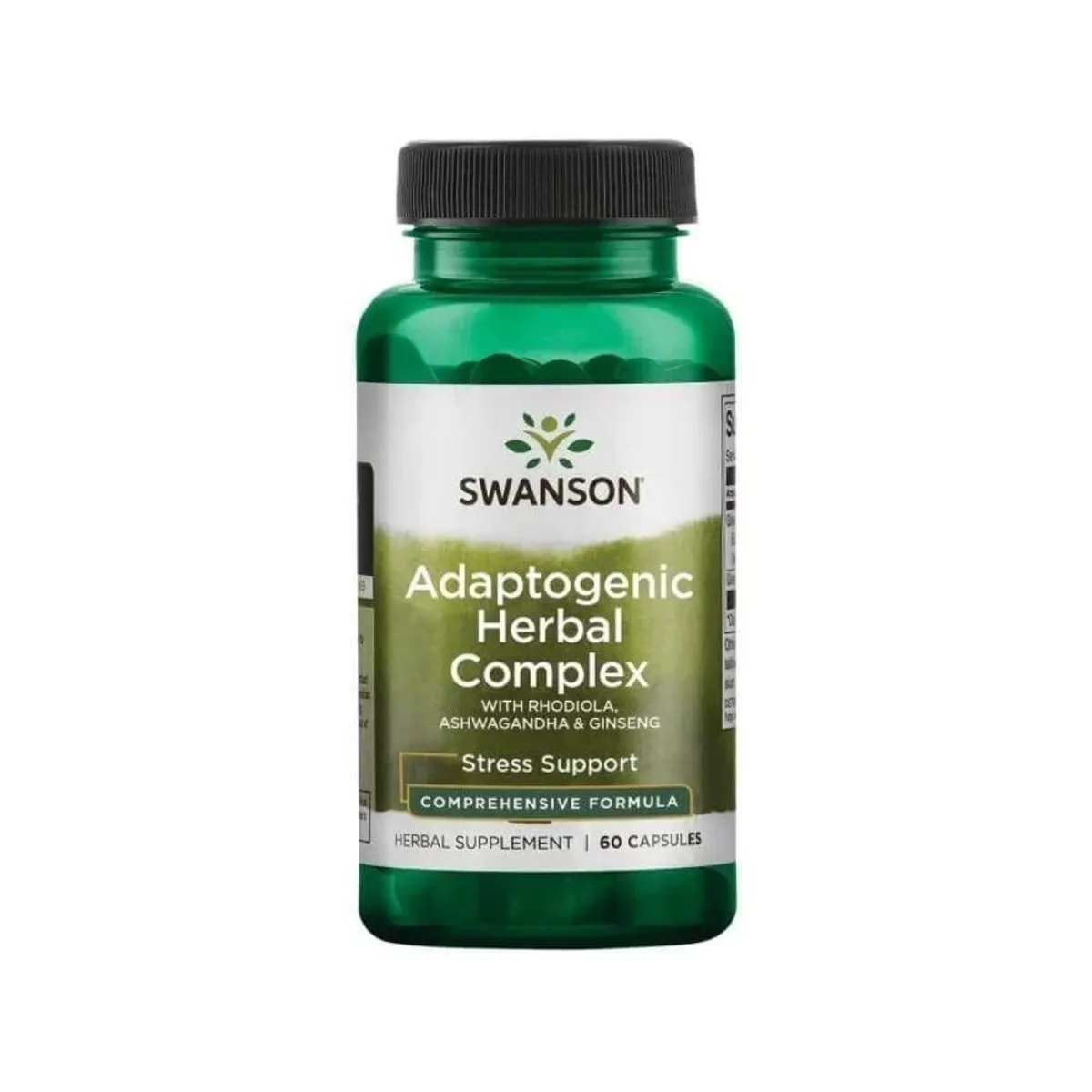 SWANSON - Adaptogeno Complex Rhodiola Ashwagandha Gingseng 60 cápsulas Swanson