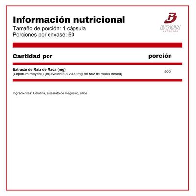 Imagen 2 del producto Maca 500 mg 60 cápsulas