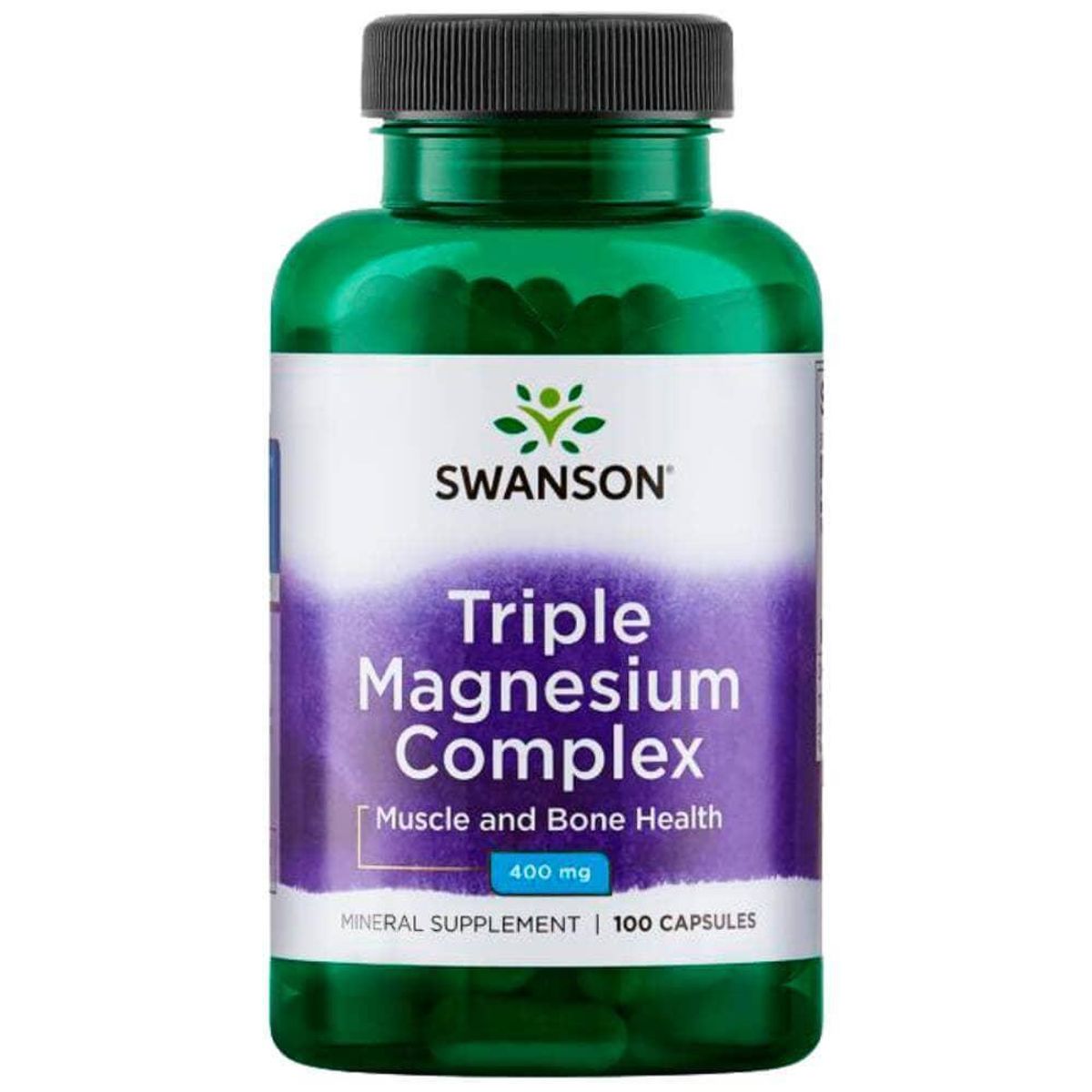 SWANSON - Triple Magnesio 400 mg 100 cápsulas