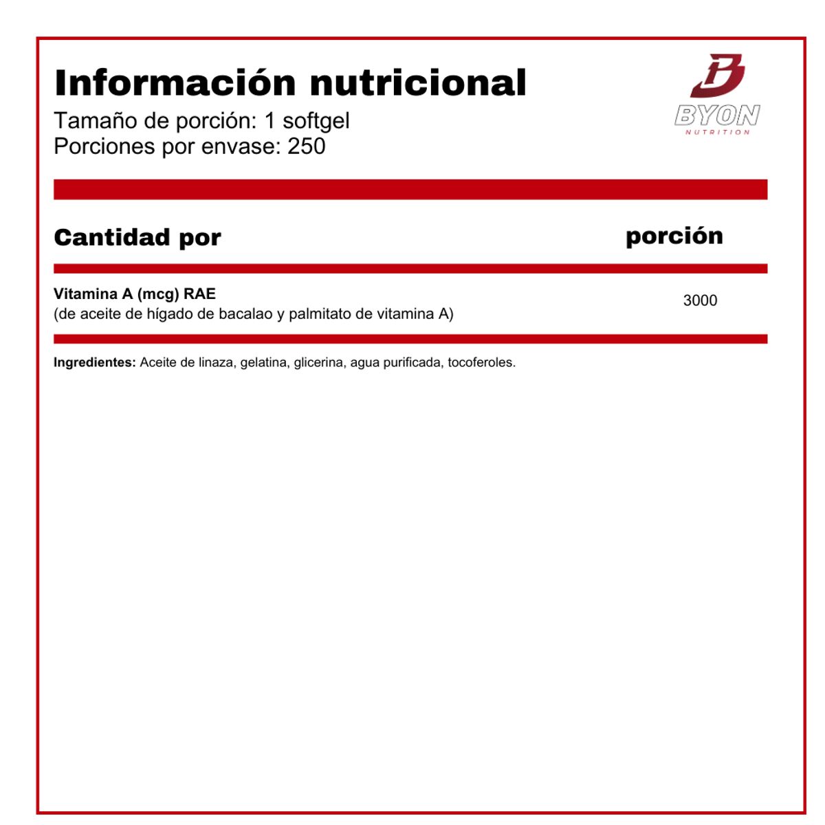 SWANSON - Vitamina A 10000 ui 250 sofgels