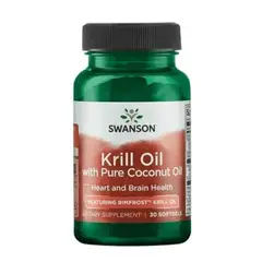 SWANSON - Krill Oil With Pure Coconut Oil 500 mg 30 sofgels