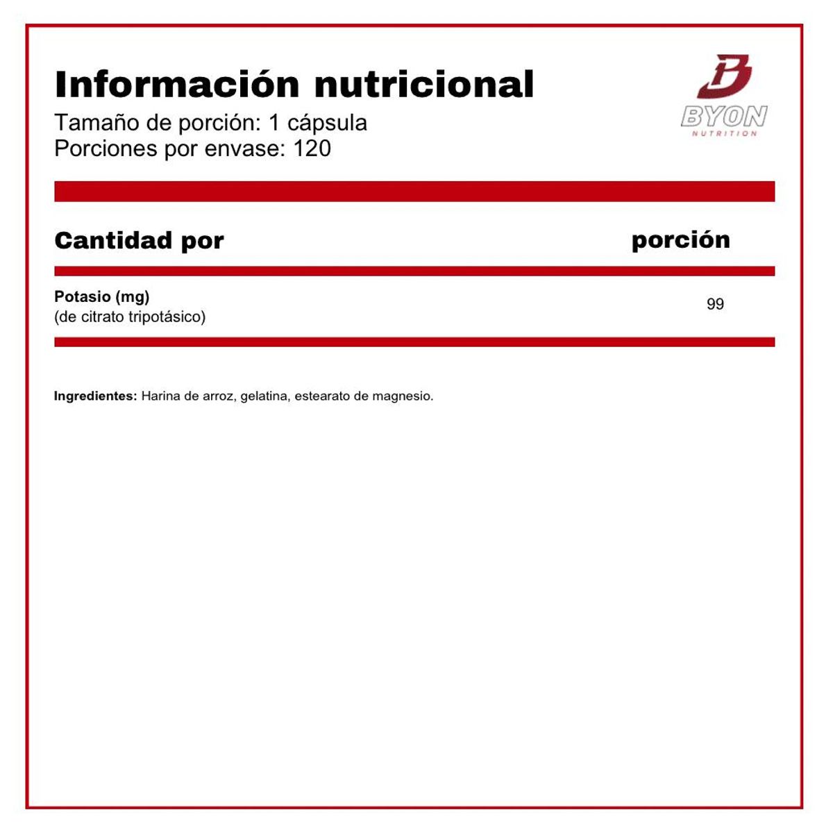 SWANSON - Potasio Citrato 99 mg 120 cápsulas