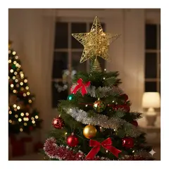 EKOL TACTICA MILITAR - Estrella Árbol Navidad Adorno Navideño Decoración Navidad 2025