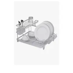 GENERICO - Escurridor De Platos Secador De Loza Organizador De Cocina Plateado