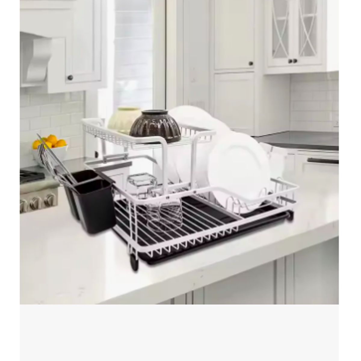 GENERICO - Escurridor De Platos Secador De Loza Organizador De Cocina Plateado