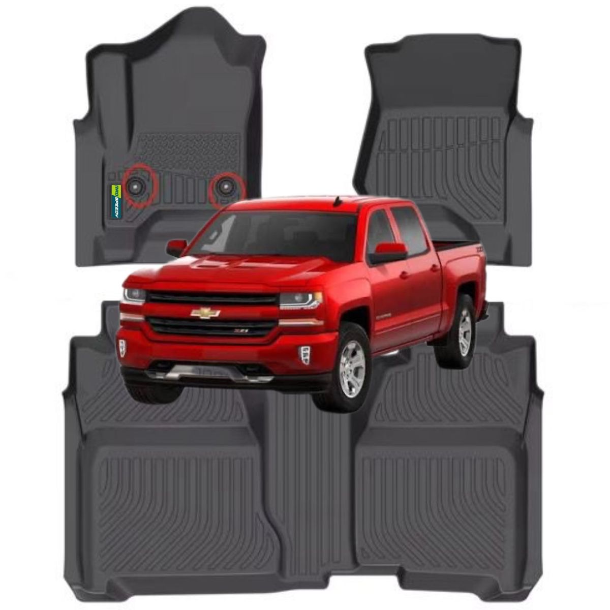 GENERICO - PISOS CALCE PERFECTO PROSPEEDY SILVERADO 2014 AL 2018-2019