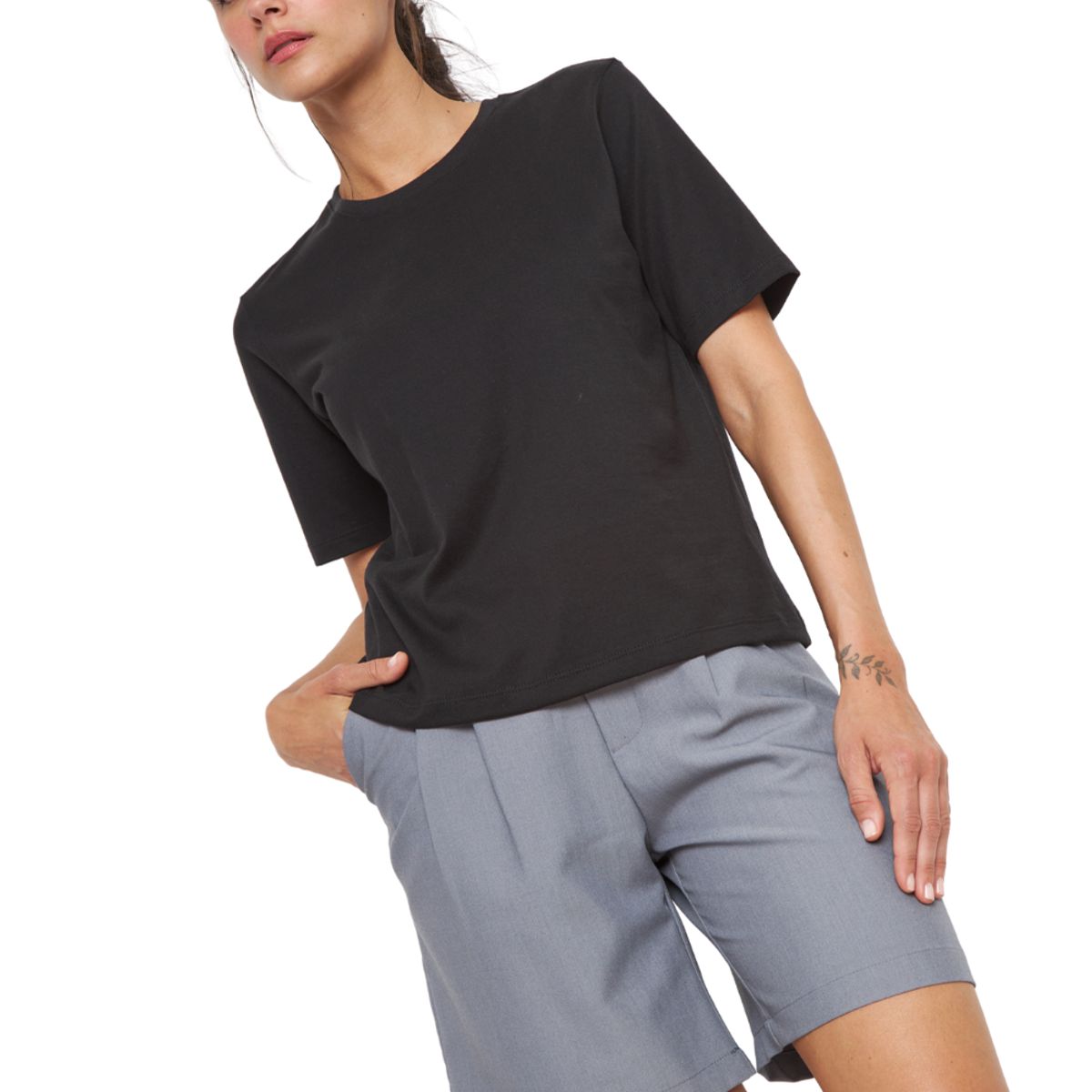 JACINTA TIENDA - Polera Jacinta Pima negra Jacinta Tienda