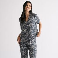 Pijama Camisero Mujer Palmeras