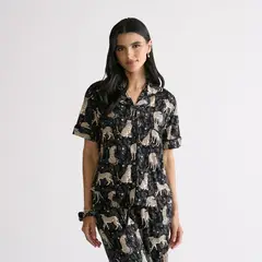 LOUNGE - Set Pijama Camisero Tigres Dreamy