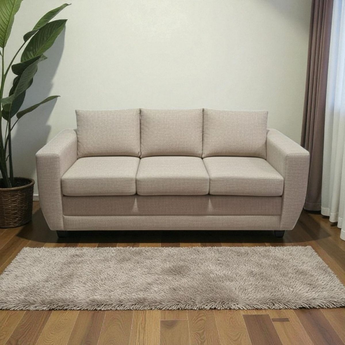 DISEÑOS VALESTRINI - SOFA SODI TRES CUERPOS EN LINO