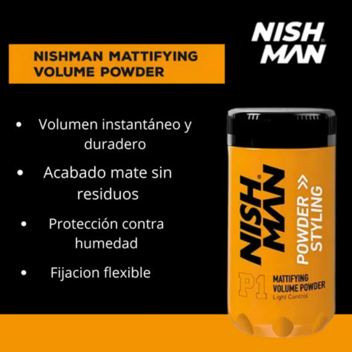 NISHMAN - Polvo Textura Texturizador Capilar Nishman Cera En Polvo P1