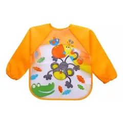 GENERICO - Babero manga larga impermeable bebe y niños