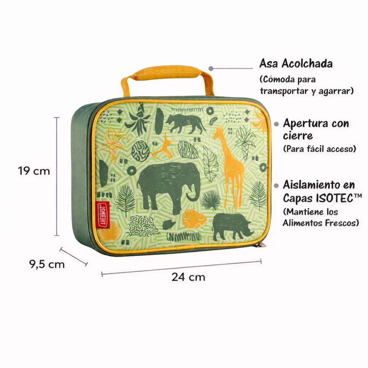 THERMOS - LONCHERA TERMICA JUNGLE KINGDOM 3.5 LT