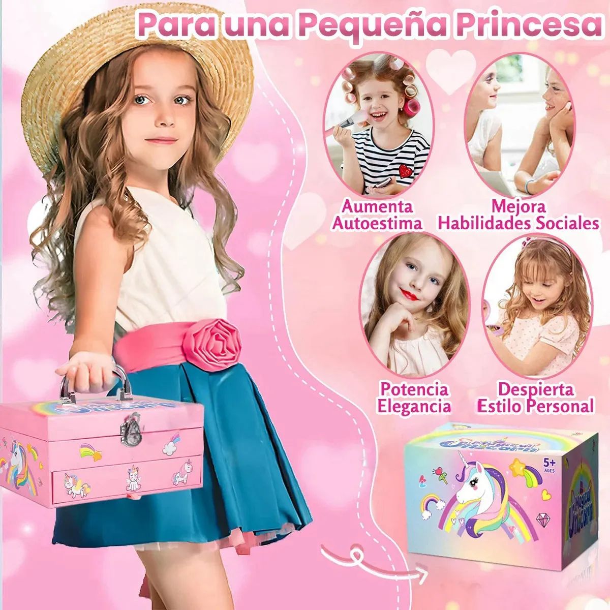 GENERICO - Juego De Juguetes De Maquillaje Cosmético Para Niños Set