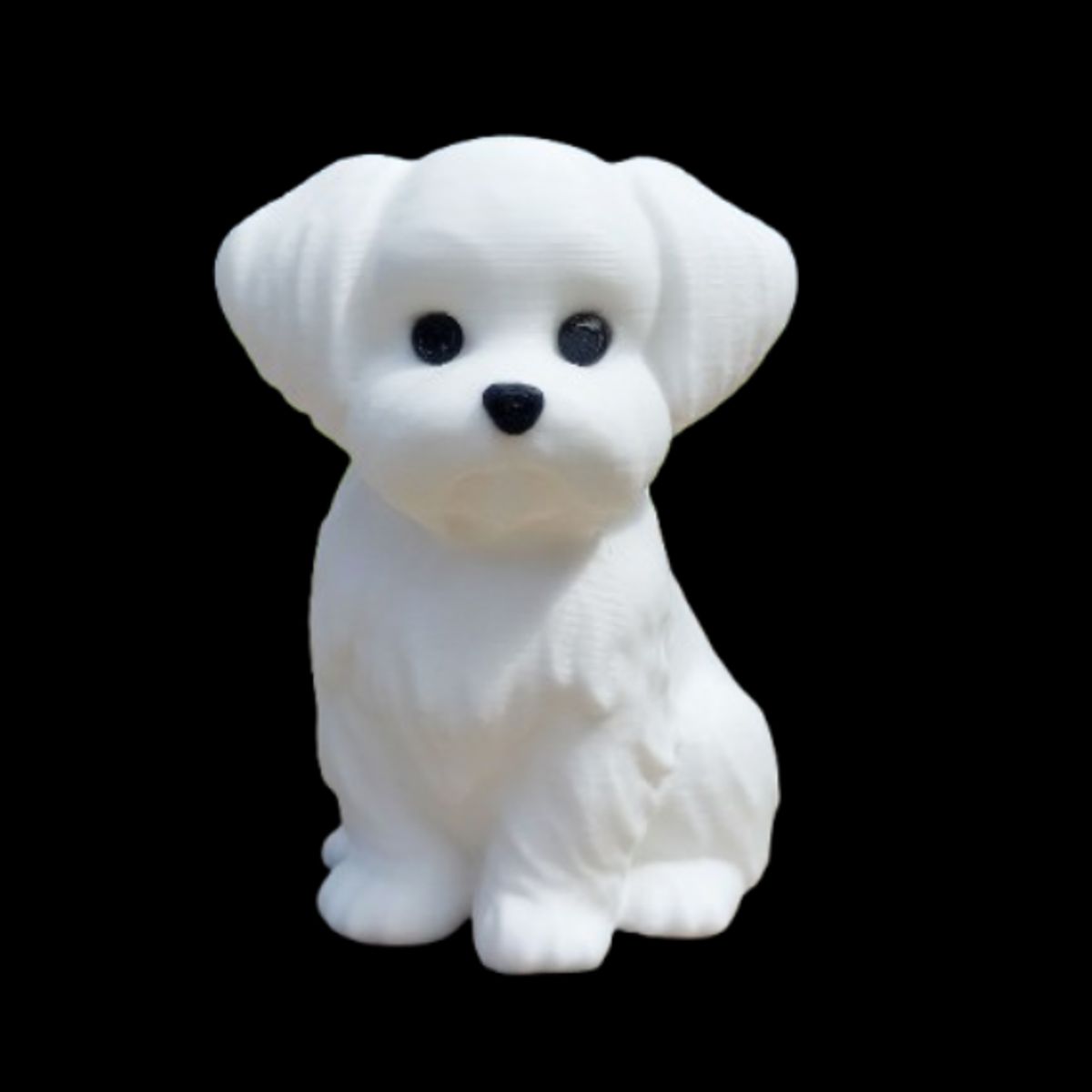 GENERICO - Figura Decorativa - Perro Maltés miniatura