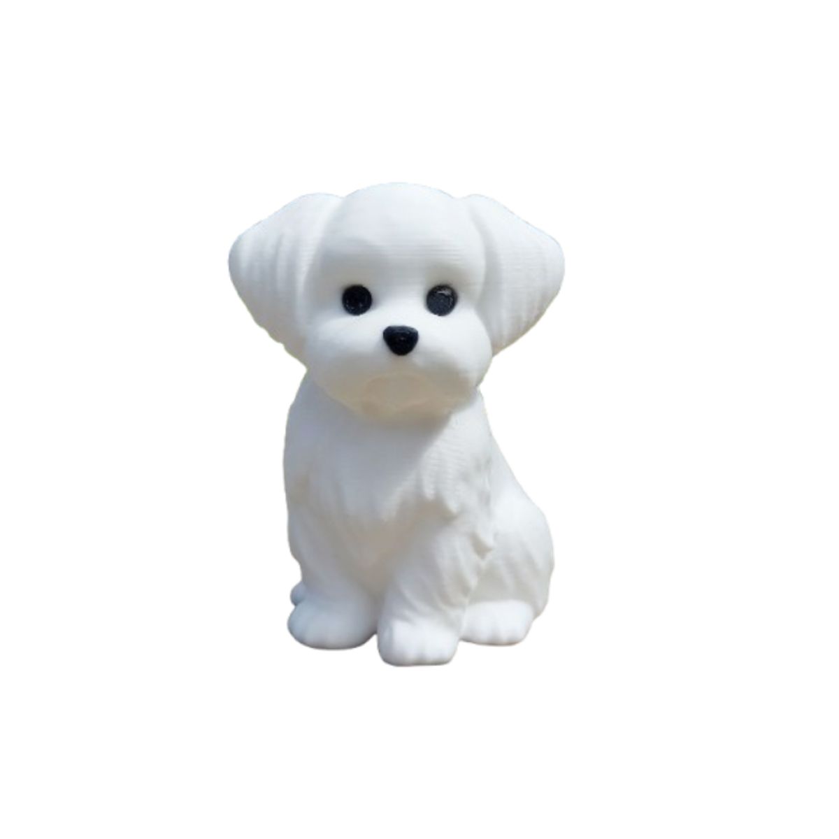 GENERICO - Figura Decorativa - Perro Maltés miniatura