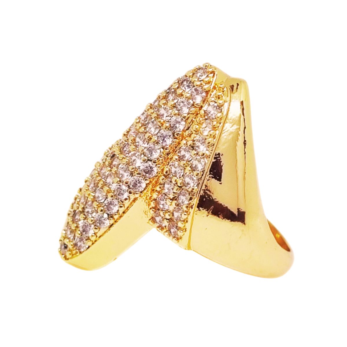 JOYAS LANDEROS - Anillo Asimétrico enchapado en oro de 18k