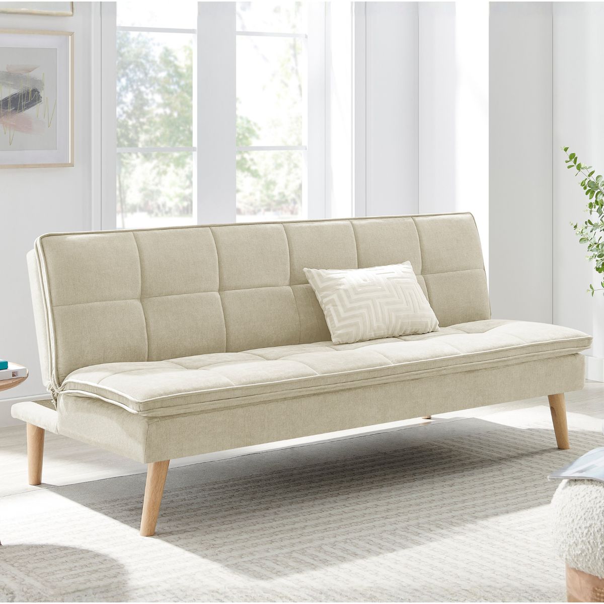 HOME&CONCEPT - Futon Sky Q11 3 Cuerpos 182x88x80cm - Beige - Tamano Unico