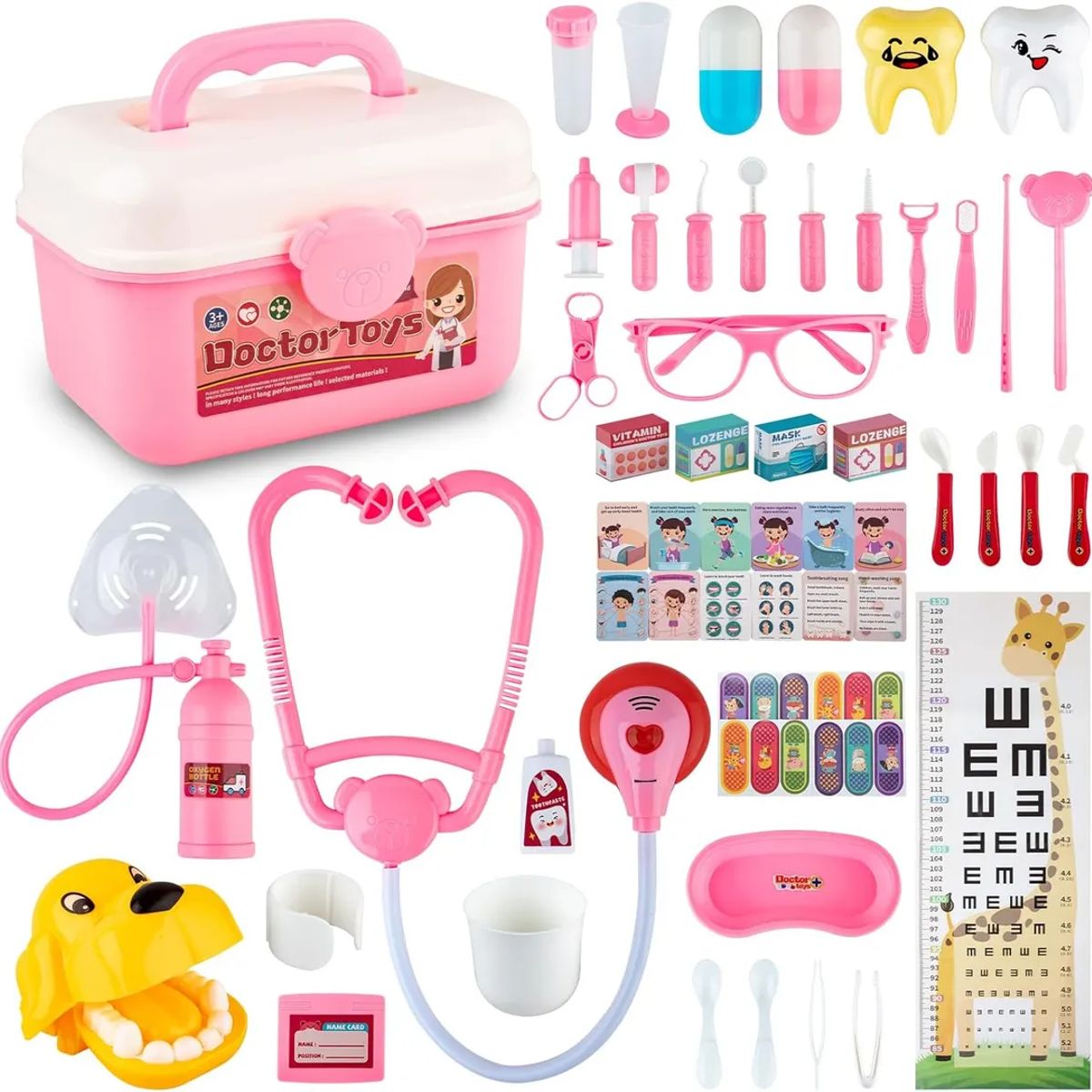 GENERICO - 60 Set Juguetes De Doctor Medicina Ambulancia Rol Para Niños
