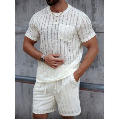 Imagen 2 del producto Conjunto Hombre Short y Polera Texturado Tendencia Urbana 6163