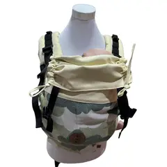 GENERICO - Mochila Portabebés Ergonómica Mi Cielo Vainilla Nubes