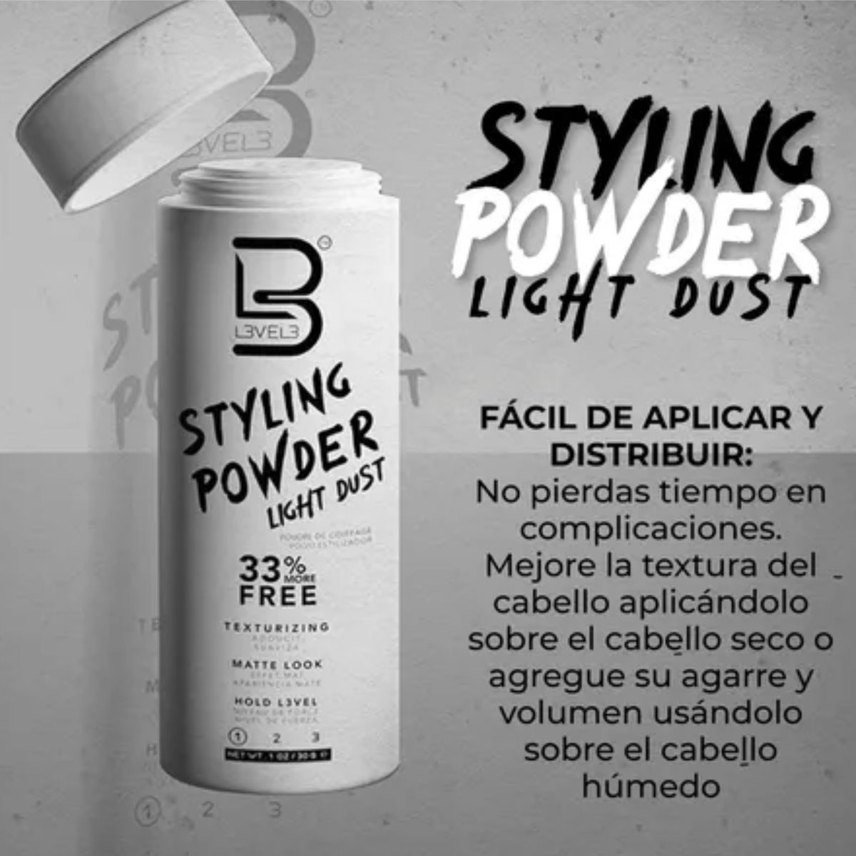 LEVEL 5 - Polvo Texturizador Capilar Level 3 Fijacion De Cabello 30 Gr