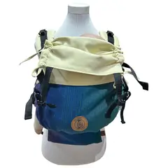 GENERICO - Mochila Portabebés Ergonómica Mi Cielo Vainilla Azul Intenso