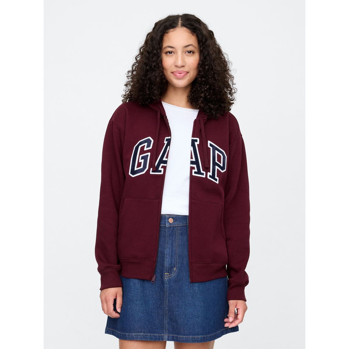 GAP - Polerón Gap Logo Heritage Con Cierre Mujer