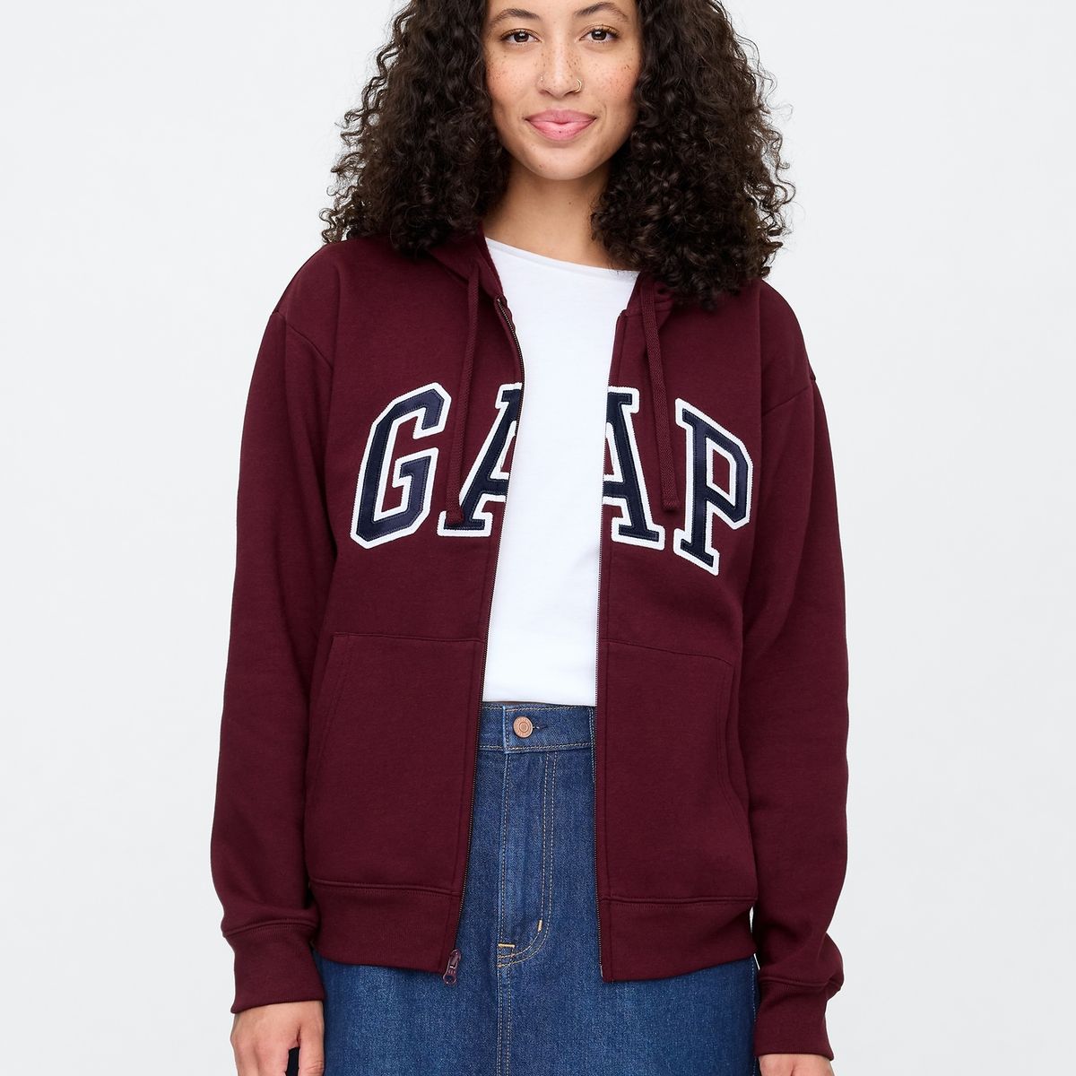GAP - Polerón Gap Logo Heritage Con Cierre Mujer