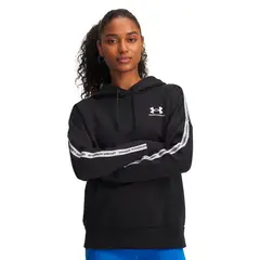 UNDER ARMOUR - Poleron Lifestyle Mujer Icon Fleece Tapd HDY Negro
