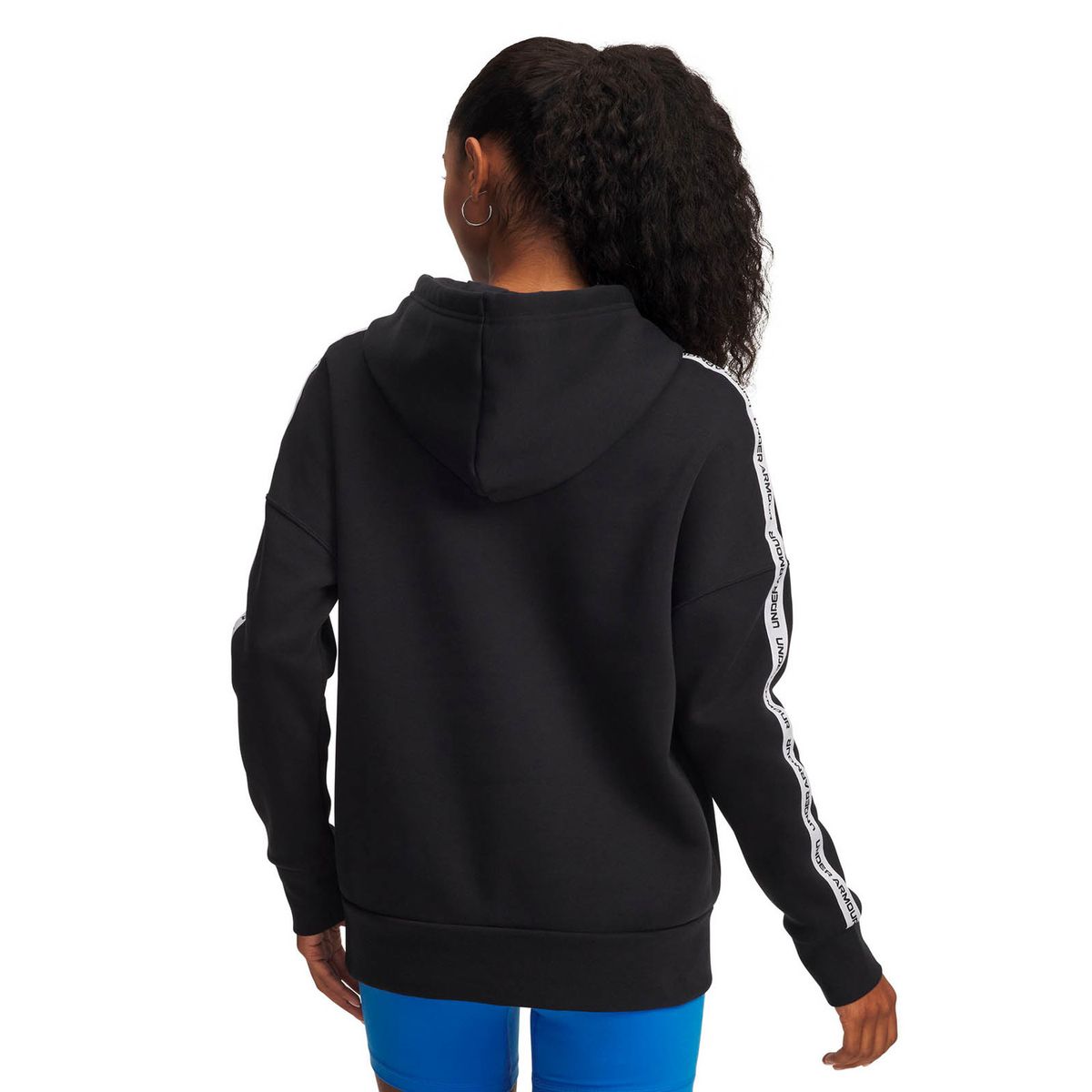 UNDER ARMOUR - Poleron Lifestyle Mujer Icon Fleece Tapd HDY Negro UNDER ARMOUR
