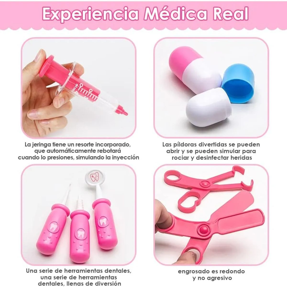 GENERICO - Kit De Juguetes De Doctor Para Niños, 63 Piezas
