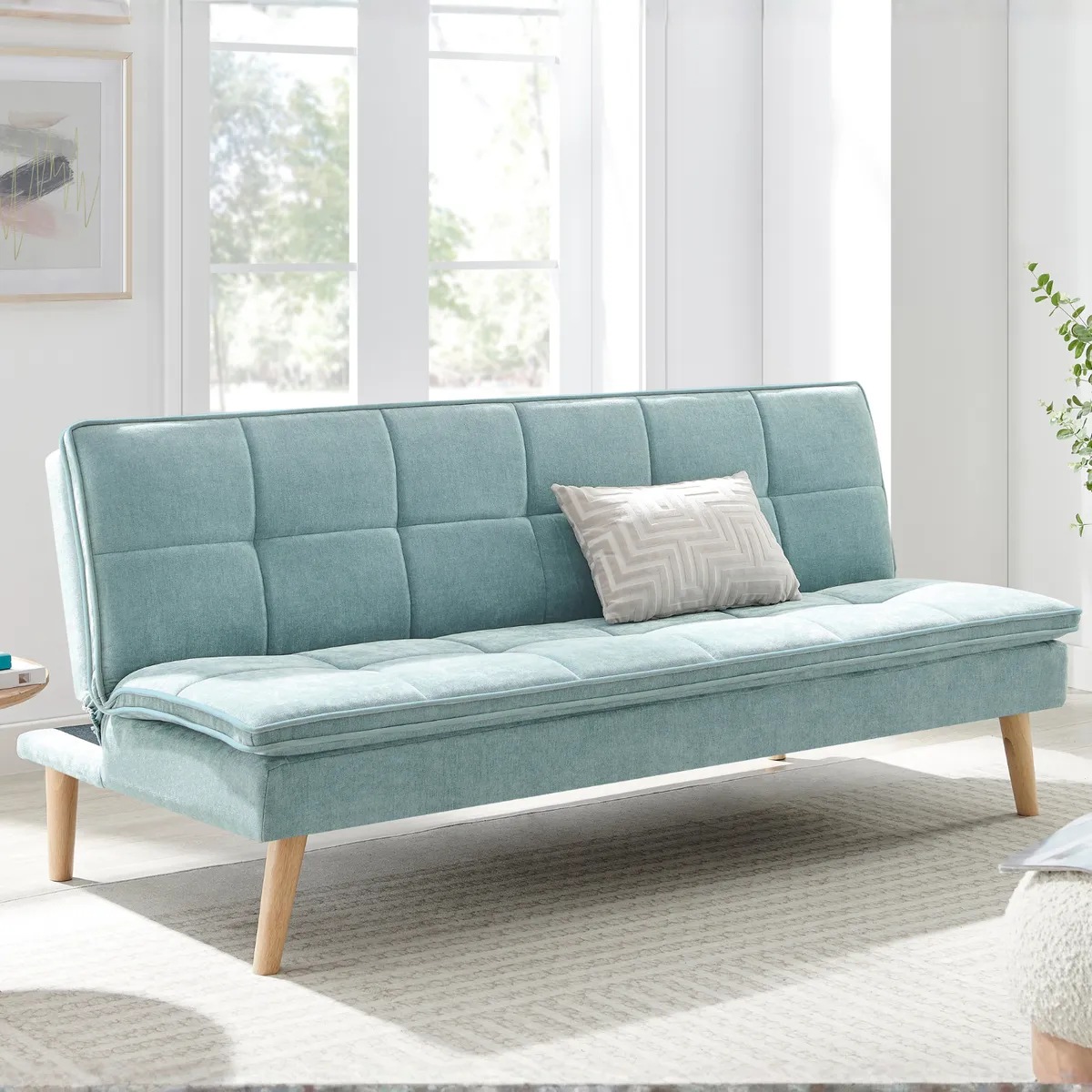 HOME&CONCEPT - Futon Sky Q11 3 Cuerpos 182x88x80cm - Turquesa - Tamano Unico