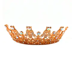 GENERICO - CORONA TIARA METALICA REINA ROSE GOLD X1UNI