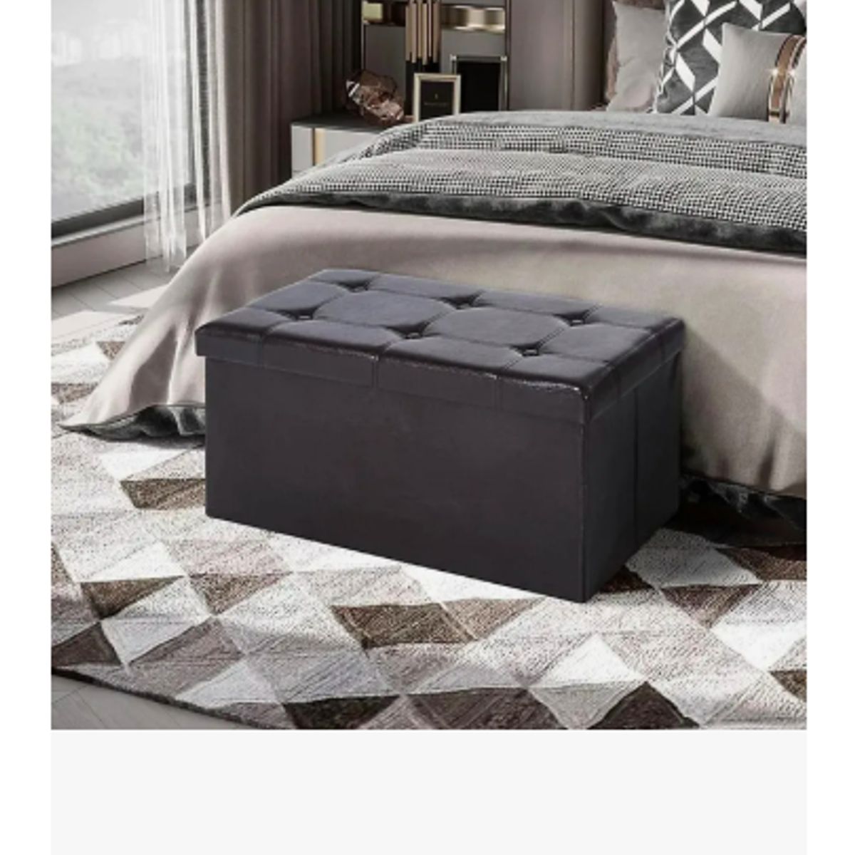 GENERICO - Puff Baul Asiento Organizador Plegable Banqueta