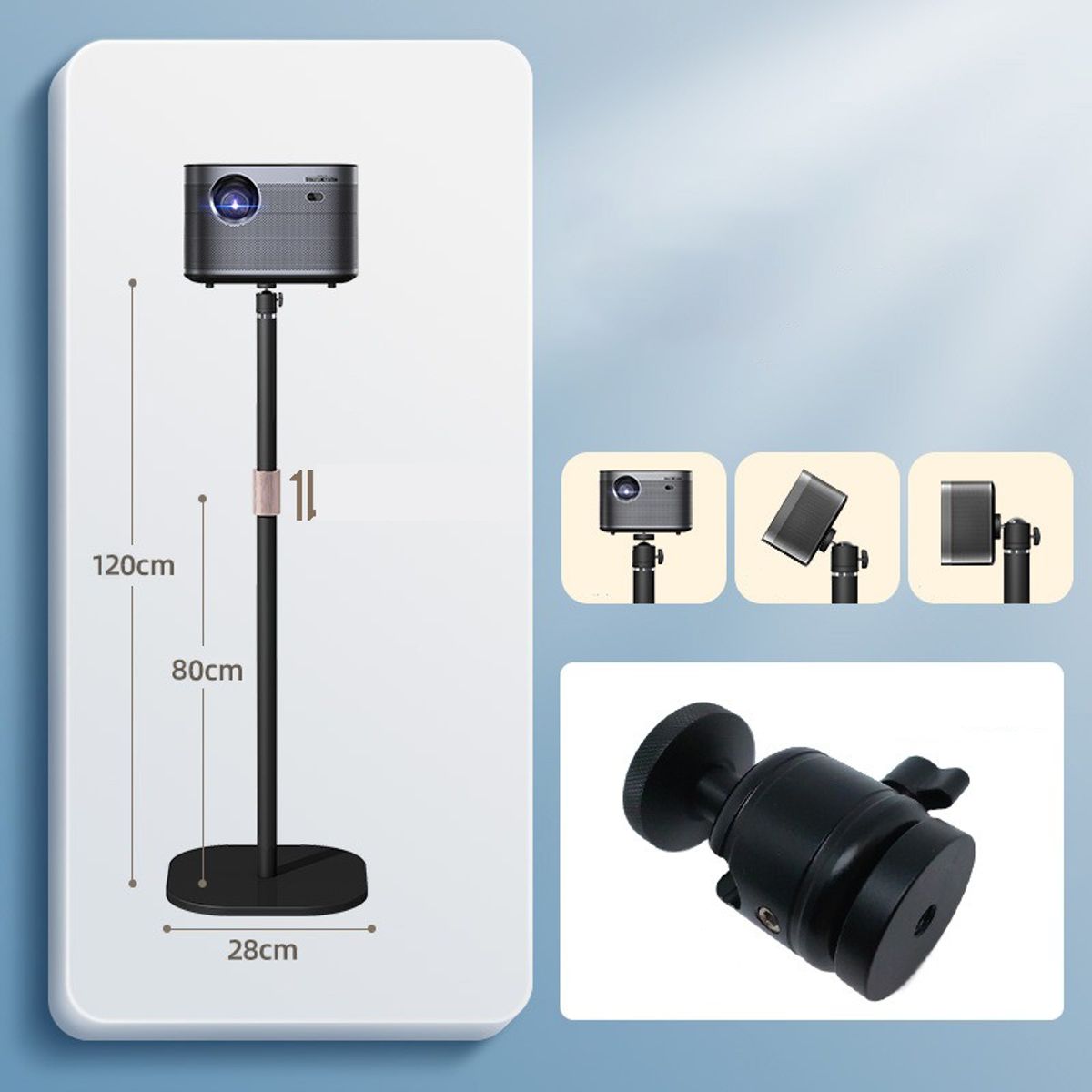 BLUEDREAMER - Soporte Para Proyector Ajustable 120 A 160cm