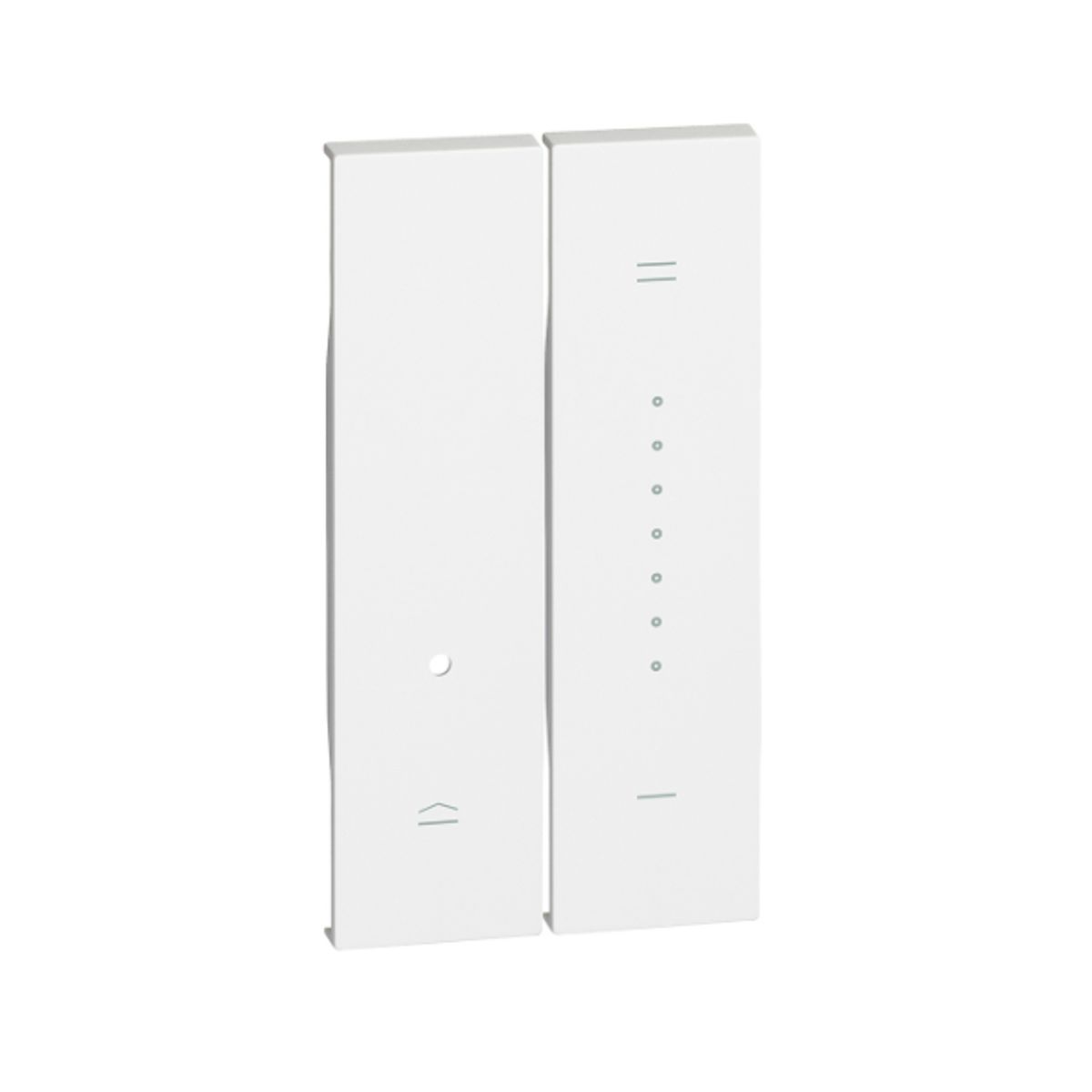 BTICINO - Cubre Tecla PDimmer 2 Modulos Bticino Blanca Living Now