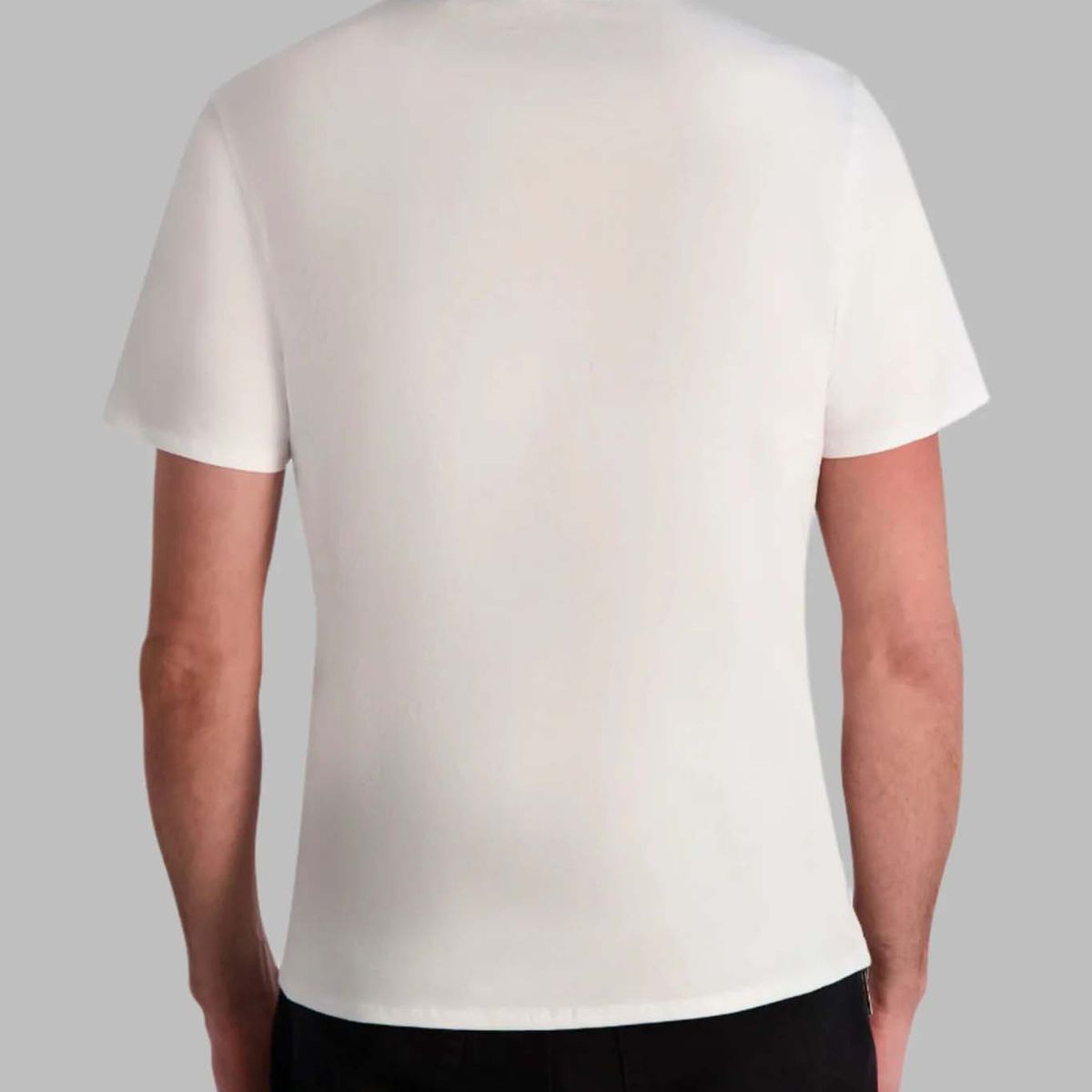 KARL LAGERFELD - Polera con logo de efecto metálico