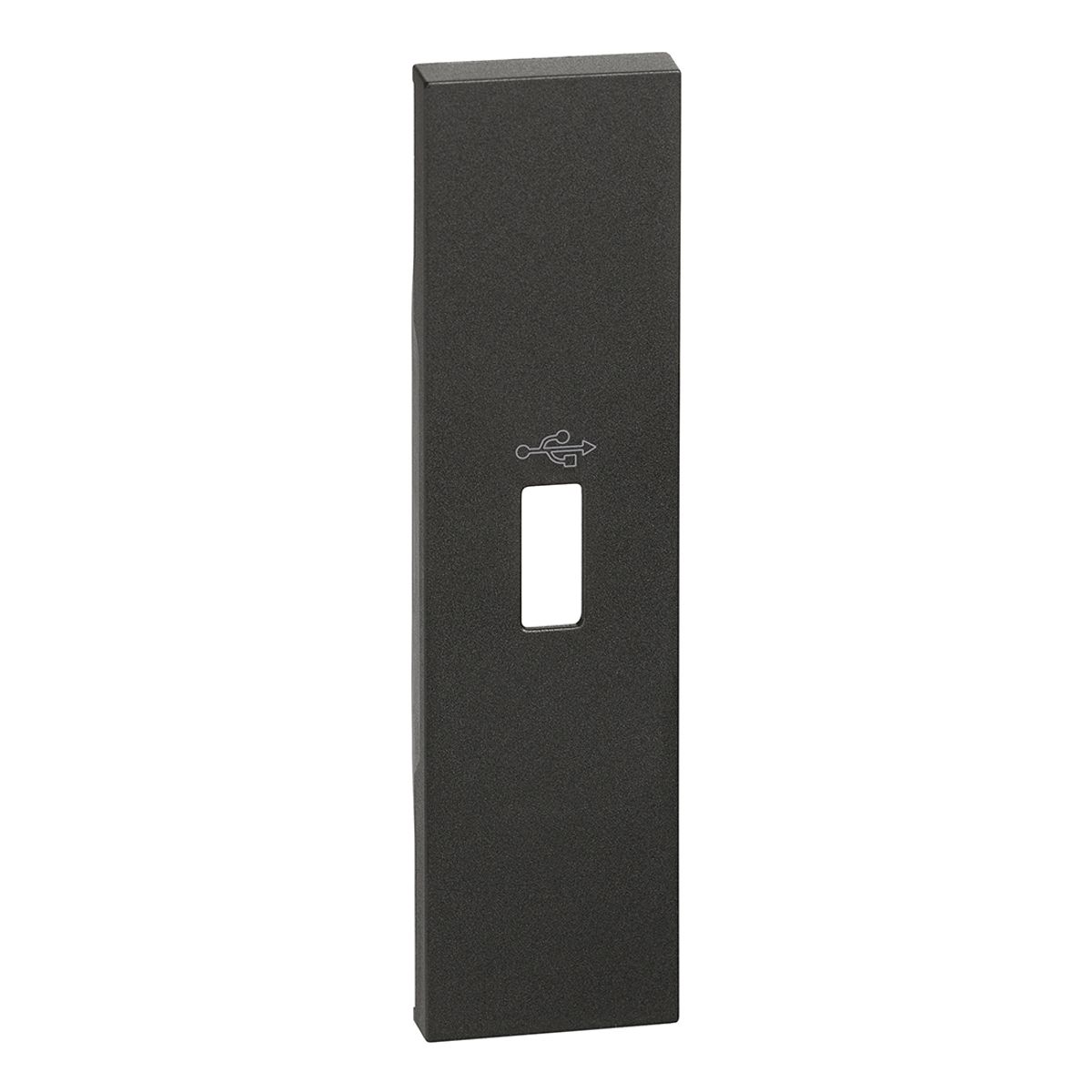 BTICINO - Cubre Tecla 1 Modulo Usb Bticino Negro Living Now
