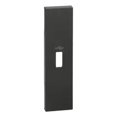 BTICINO - Cubre Tecla 1 Modulo Usb Negro Living Now