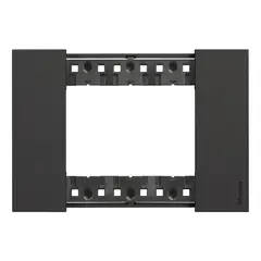 BTICINO - Placa 3 Modulos Negro Living Now